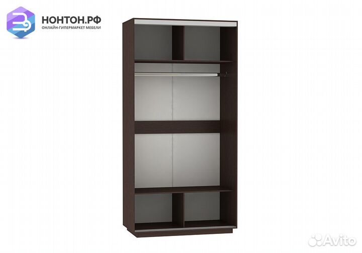 Шкаф-купе Нонтон Хит с зеркалом венге