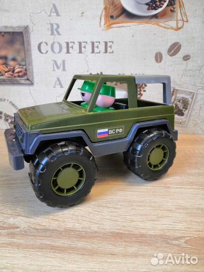 Джип военный, внедорожник, машинка Полесье