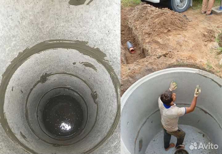 Септик из жби колец: монтаж под ключ