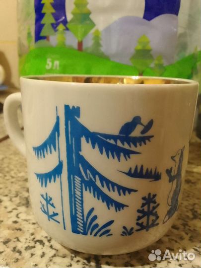 Блюдце тарелка 40-е г. чашка и бокал СССР