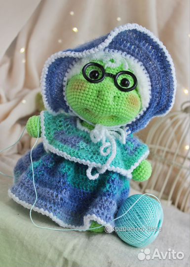 Вязаная игрушка бабушка черепашка Тортилла