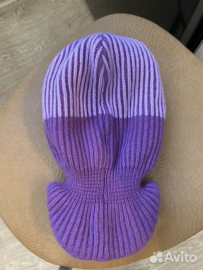 Тёплая шапка-шлем 52р