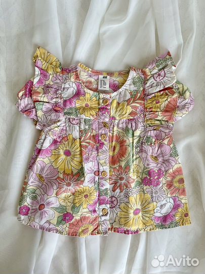 Летний костюм для девочки 80 H&M новый