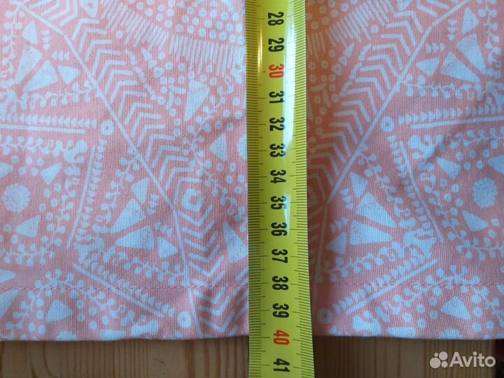 Скатерть дорожка 40х180 розовая белая хлопок