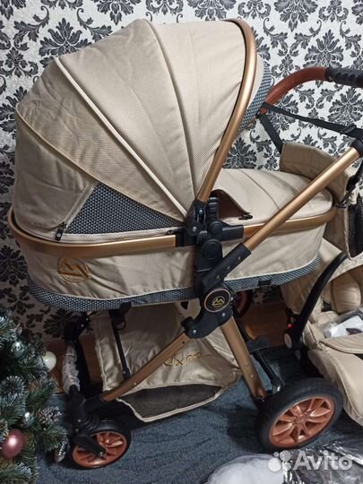 Коляска 3 в 1 V9 luxmom