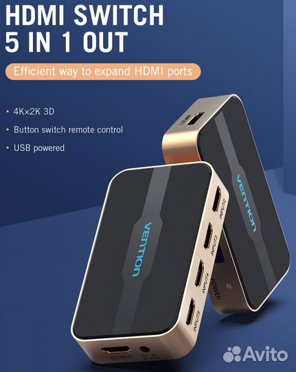 Vention hdmi Switch 5x1
