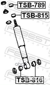 Втулка заднего амортизатора TSB-816 Febest