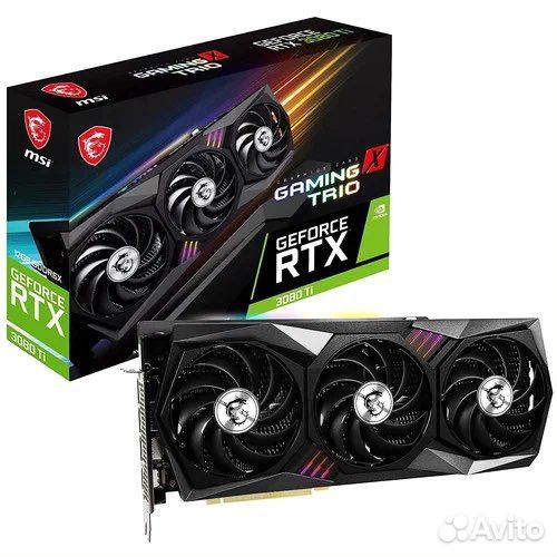 Видеокарта MSI GeForce RTX 3080 Ti gaming X trio