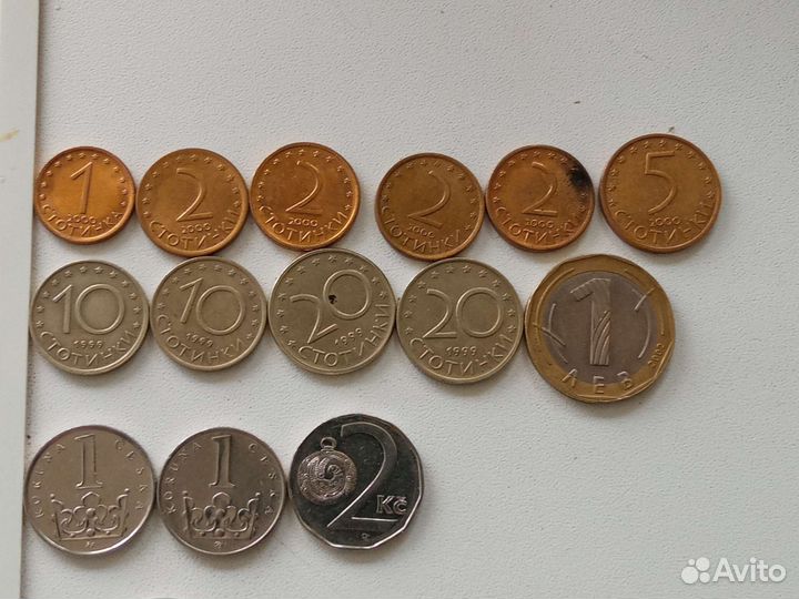 Монеты. Чехия. Болгария.и т.д
