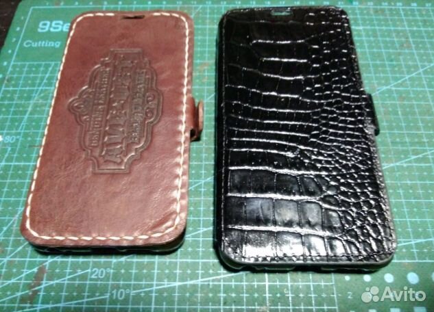 Чехол из натур. кожи для телефона - ручная работа