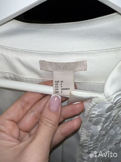 Бомбер в пайетках H&M, размер S