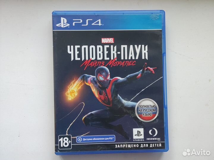 Marvel spider man mailes morales игра на ps4 диск