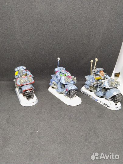 Warhammer 40.000 space marine bike squad