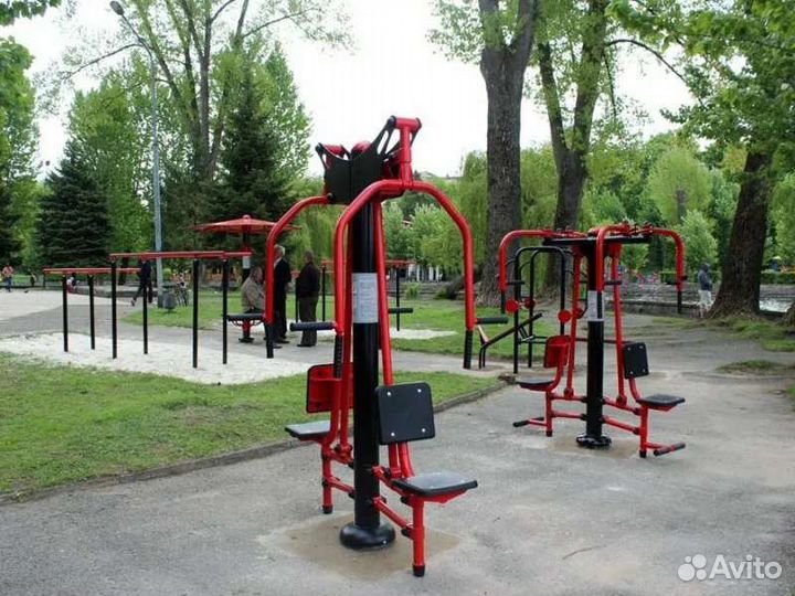 Изготовление уличных тренажеров (лавочки, урны)