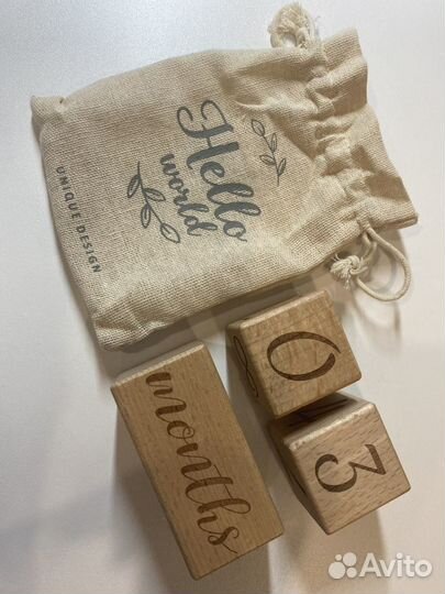 Кубики для фотосессии новорожденного