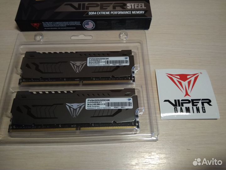 Оперативная память Patriot Viper Steel 32gb