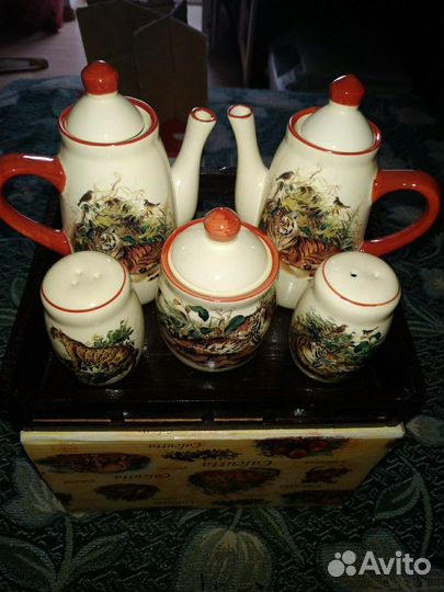 Керамический набор для специй 5 предметов