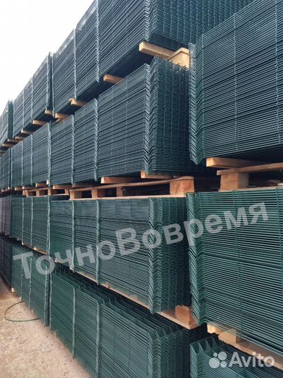 Забор 3D сетка, 3д панель, столбы