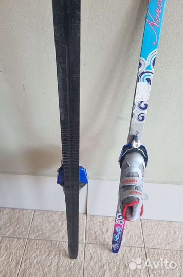 Лыжи 100-130 разные, шлем