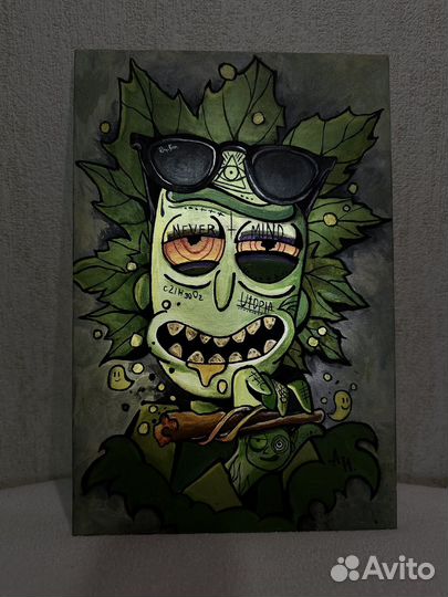 Картина акрилом на холсте