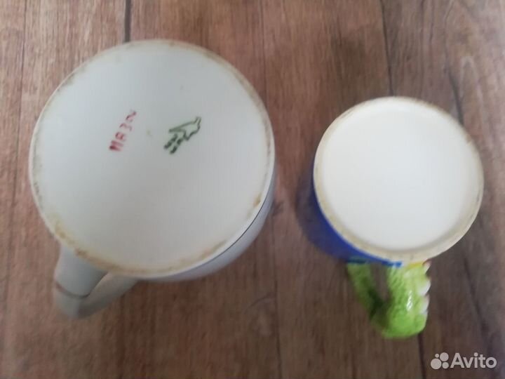 Пивная кружка 0.8л с позолотой и детская выпуклая