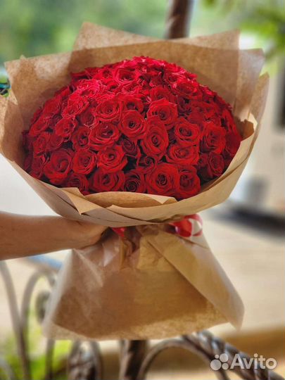 101 Роза. доставка (круглосуточно)