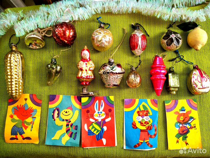 Набор елочных игрушек СССР
