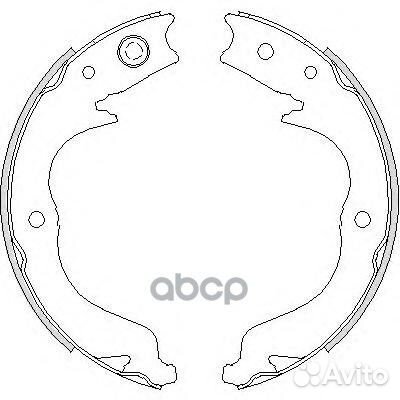 4748.00 колодки барабанные ручника Mitsubishi O