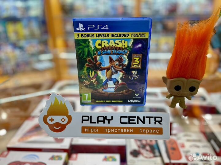PS4 Cash Bandicoot N-Sane Trilogy б/у