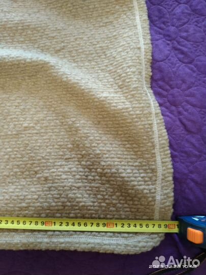 Плед и подушка из натуральной шерсти