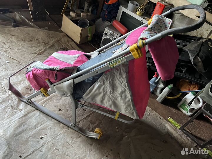 Детские санки коляска