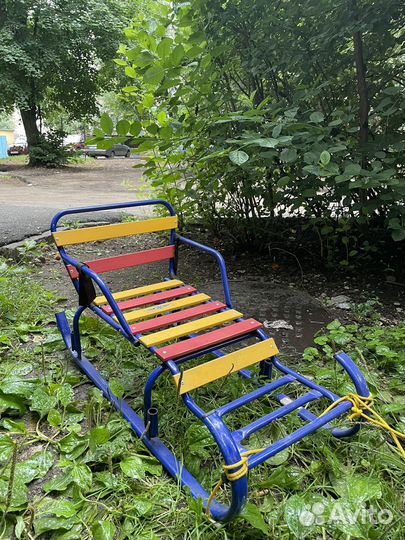 Детские санки на колесах