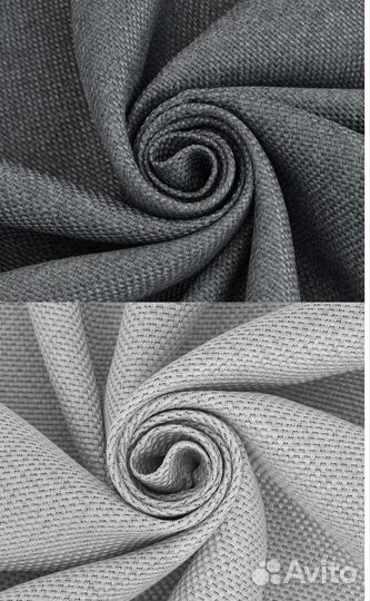 Комплект готовых штор блэкаут рогожка