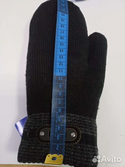 Варежки мужские новые. Искуственный мех внутри