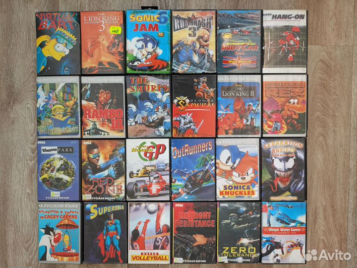 Картриджи Sega в боксах (85 шт) Часть 2, От M до Z