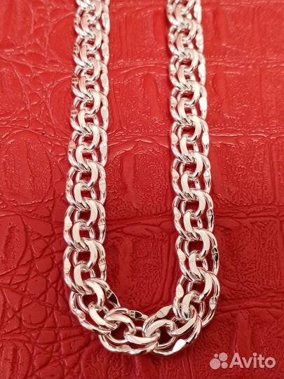 Мужская серебряная цепь 