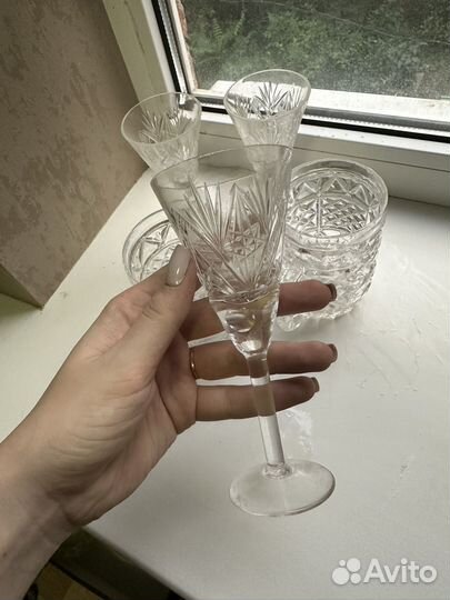 Кружки и бокалы хрусталь