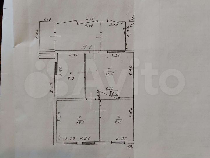 Дом 46,9 м² на участке 7,2 сот.