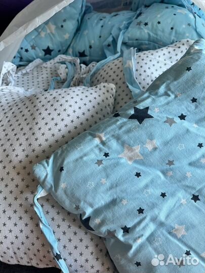 Бортики подушки в детскую кроватку