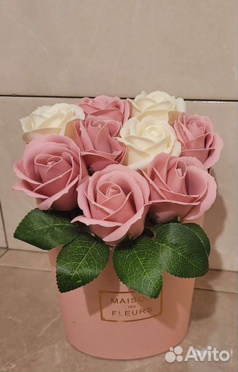 Букет из мыльных роз