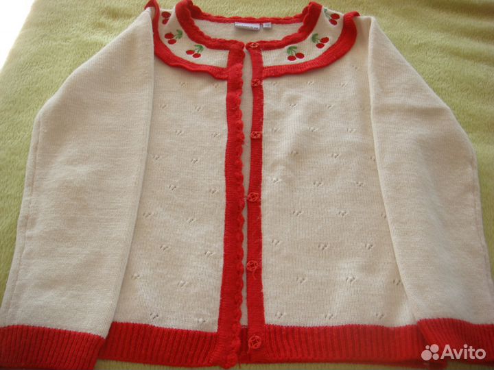 Нарядный кардиган для девочки, рост 116см