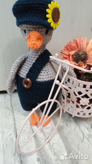 Вязаные игрушки гусь