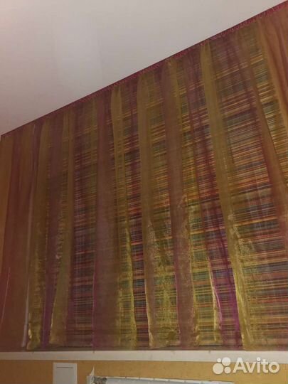 Штора,вуаль,органза радуга,высота 1.6м