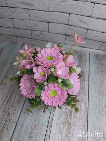 Букет из мыла ручной работы