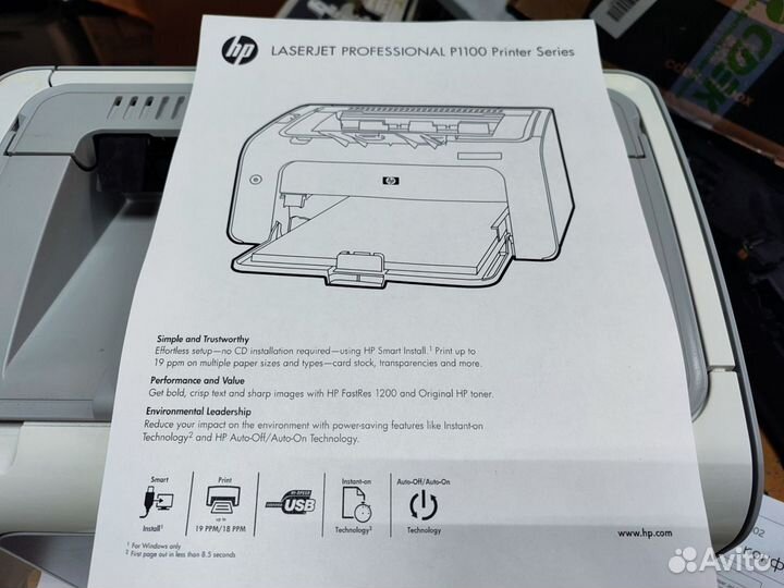 Лазерный принтер HP P1102 пробег 2818 страниц