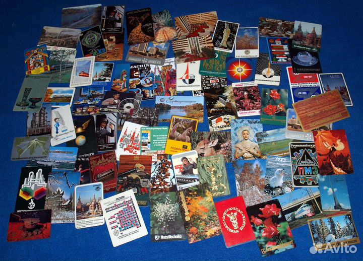 Календарики СССР внешторг пластиковые