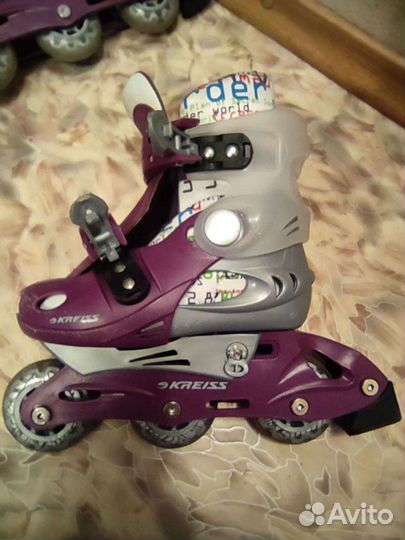 Роликовые коньки детские раздвижные/ролики