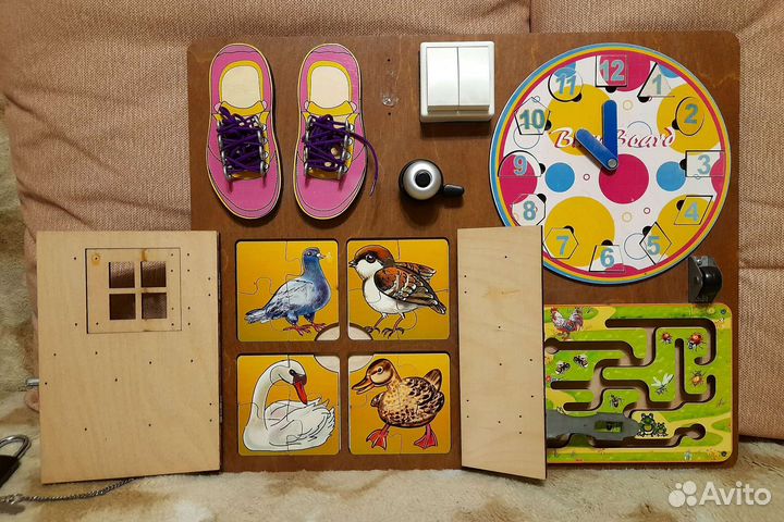 Бизиборд, качель