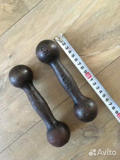 Гантели по 1 кг, 2 шт