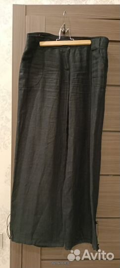 Льняные женские брюки. 46/48р. рост 169см. 3 шт